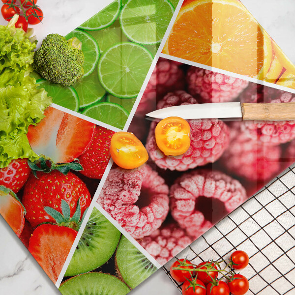 Protège plaque de cuisson Fruits colorés