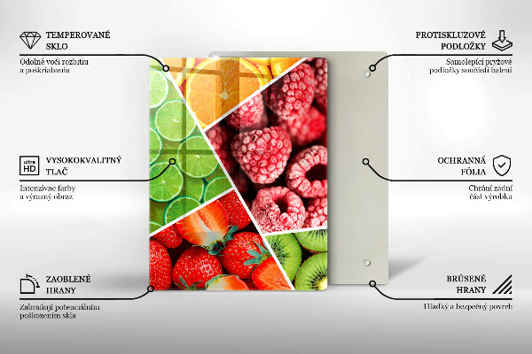 Protège plaque de cuisson Fruits colorés