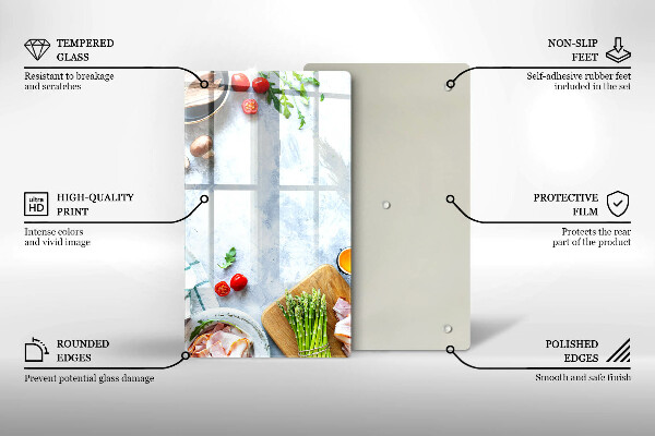 Protège plaque de cuisson Ingrédients en cuisine