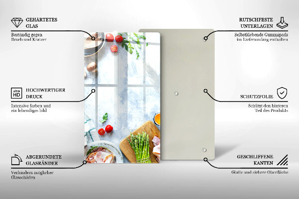 Protège plaque de cuisson Ingrédients en cuisine