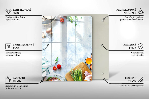Protège plaque de cuisson Ingrédients en cuisine