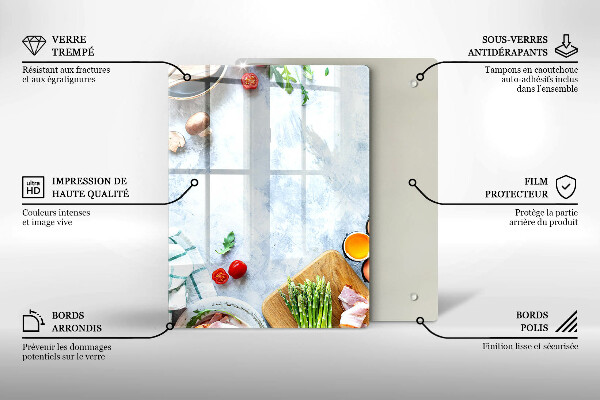 Protège plaque de cuisson Ingrédients en cuisine