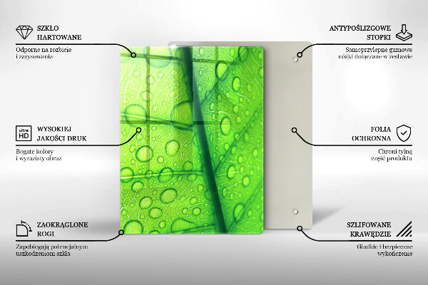 Protège plaque de cuisson Gros plan d'une feuille