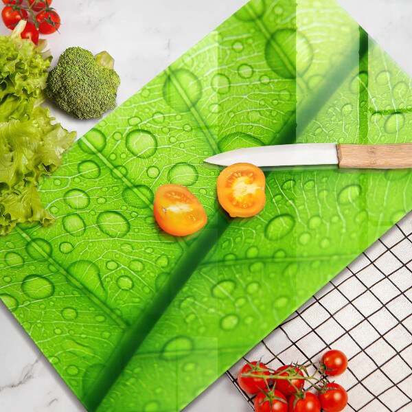 Protège plaque de cuisson Gros plan d'une feuille