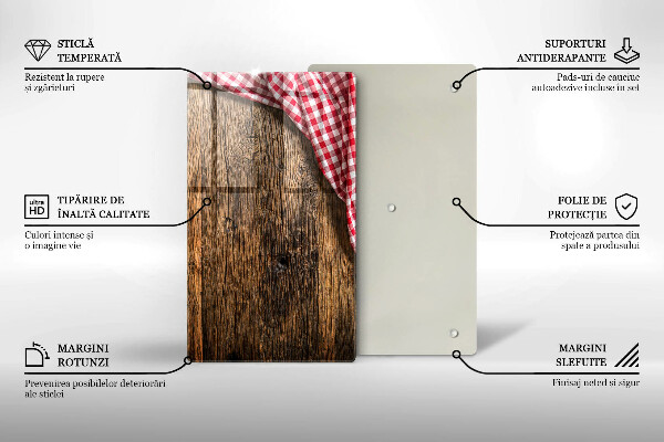 Protège plaque de cuisson Table en bois