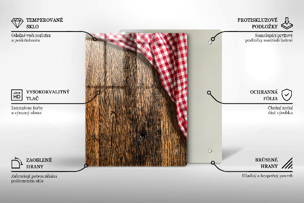 Protège plaque de cuisson Table en bois