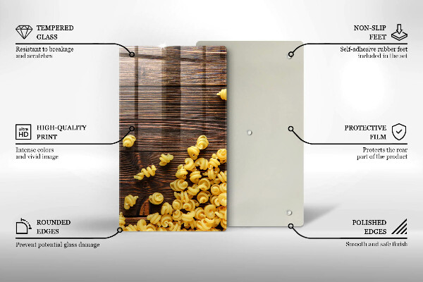 Protège plaque de cuisson Des pâtes sur la table