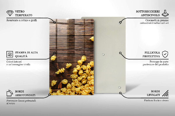 Protège plaque de cuisson Des pâtes sur la table