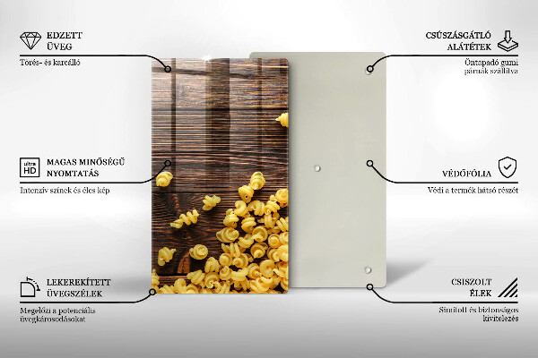 Protège plaque de cuisson Des pâtes sur la table