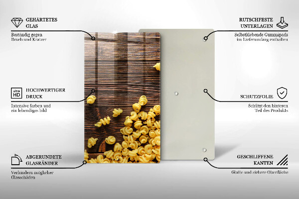 Protège plaque de cuisson Des pâtes sur la table