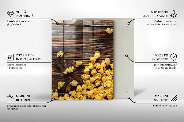 Protège plaque de cuisson Des pâtes sur la table