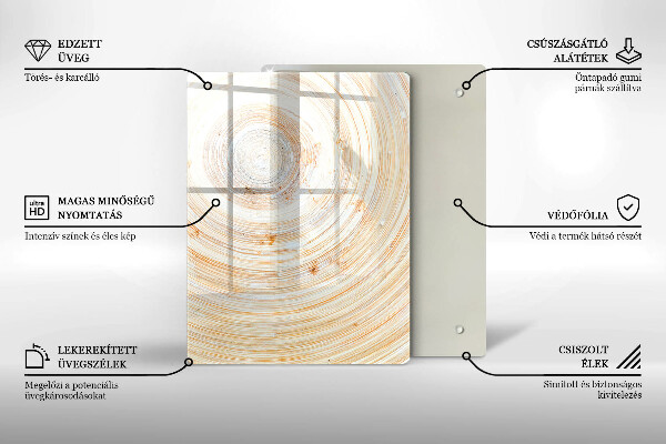 Protège plaque de cuisson Texture du bois