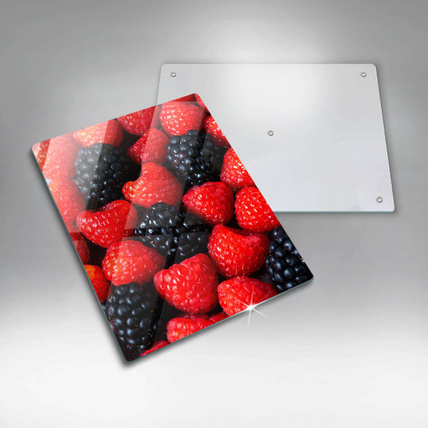 Protège plaque de cuisson Framboises et mûres
