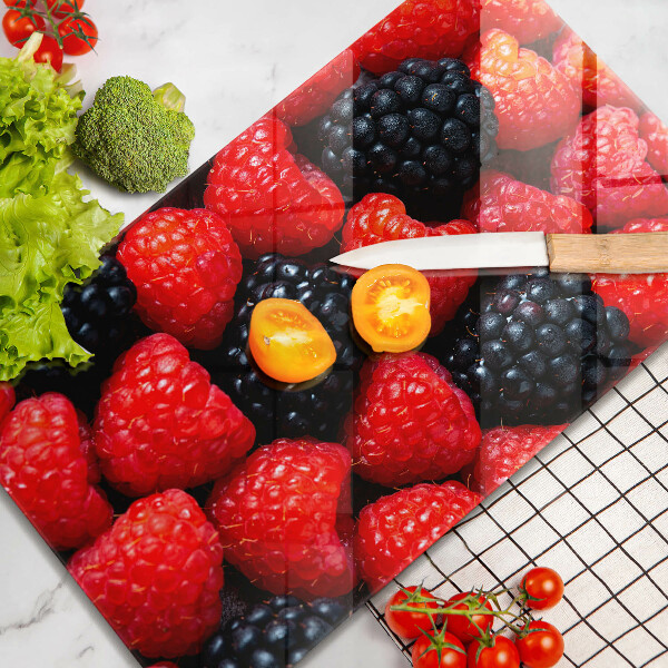 Protège plaque de cuisson Framboises et mûres