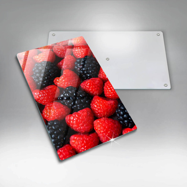 Protège plaque de cuisson Framboises et mûres