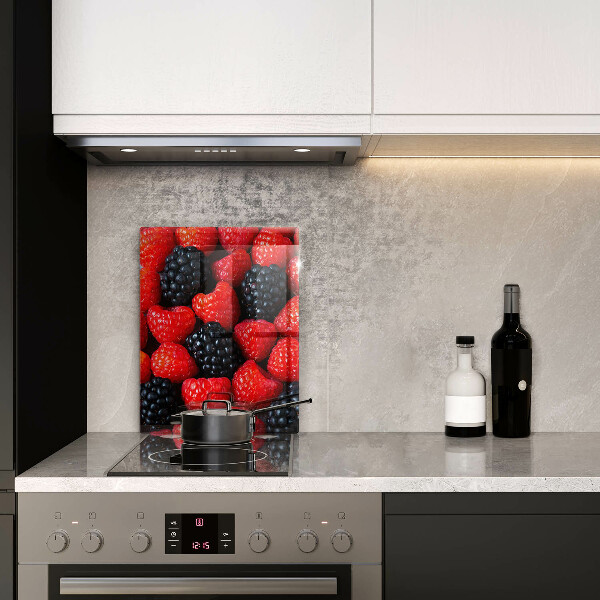 Protège plaque de cuisson Framboises et mûres