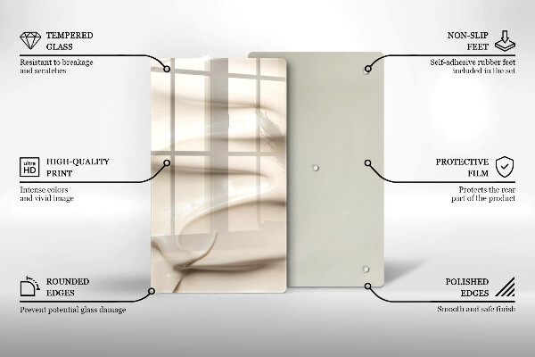 Protège plaque de cuisson Glace crémeuse