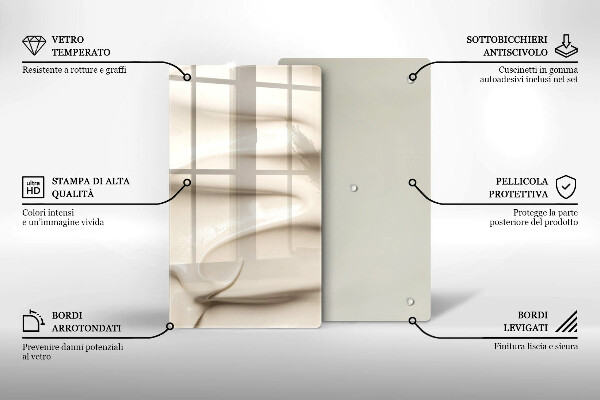 Protège plaque de cuisson Glace crémeuse