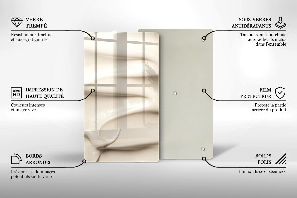 Protège plaque de cuisson Glace crémeuse