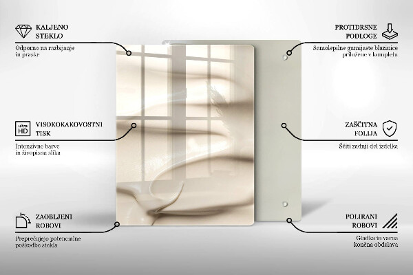 Protège plaque de cuisson Glace crémeuse