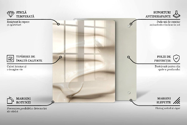 Protège plaque de cuisson Glace crémeuse