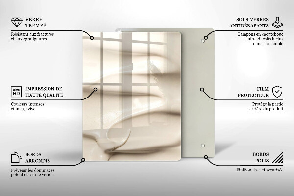 Protège plaque de cuisson Glace crémeuse