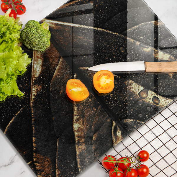 Protège plaque de cuisson Feuille d'or