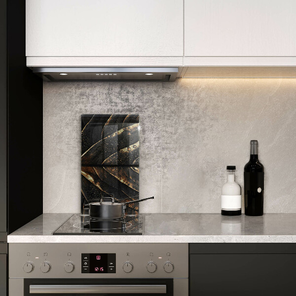 Protège plaque de cuisson Feuille d'or