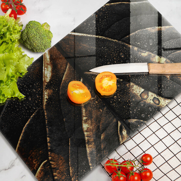 Protège plaque de cuisson Feuille d'or