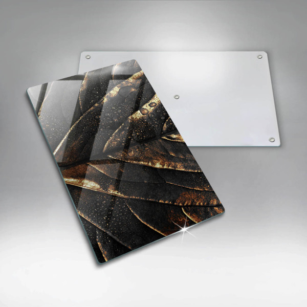 Protège plaque de cuisson Feuille d'or