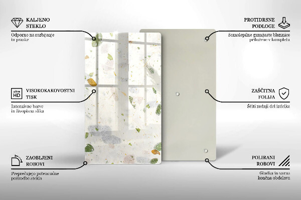 Protège plaque de cuisson Feuilles tombantes