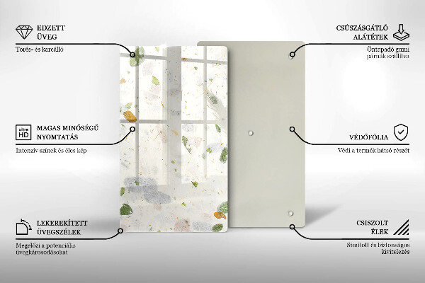 Protège plaque de cuisson Feuilles tombantes