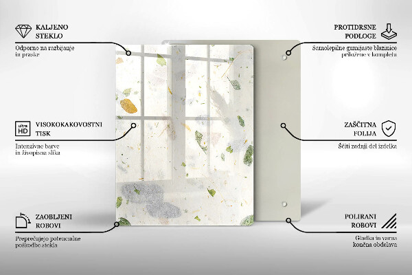 Protège plaque de cuisson Feuilles tombantes