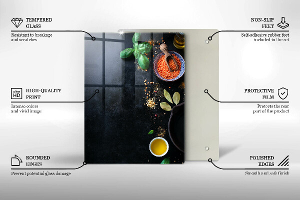 Protège plaque de cuisson Bols d'épices