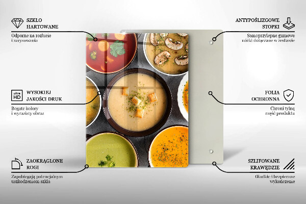 Protège plaque de cuisson Des soupes colorées