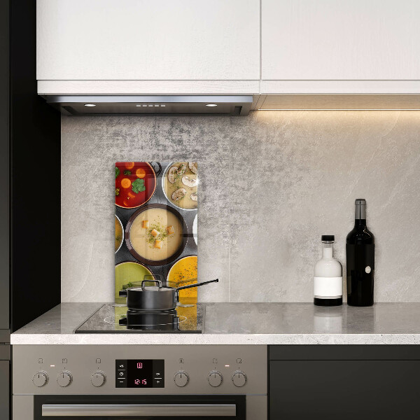 Protège plaque de cuisson Des soupes colorées