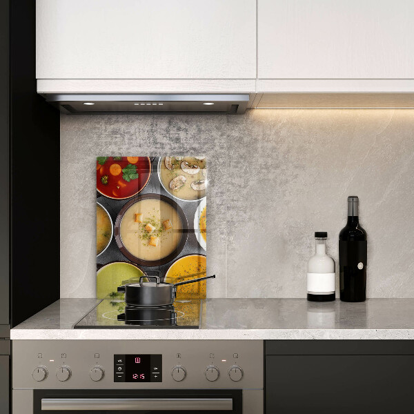 Protège plaque de cuisson Des soupes colorées