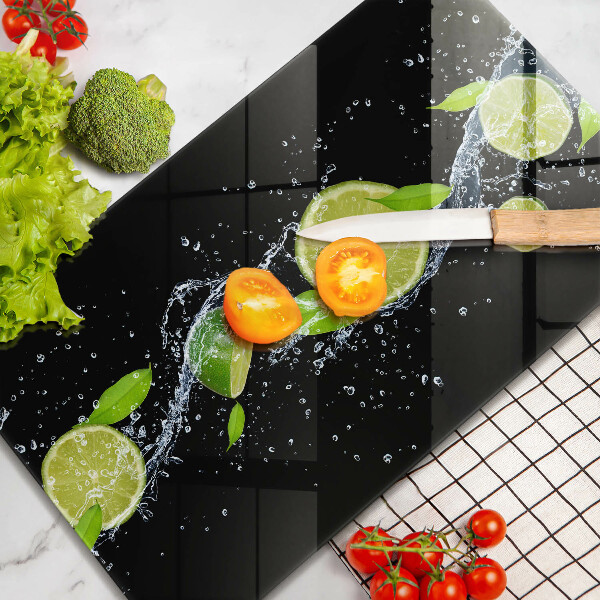 Protège plaque de cuisson Limes juteuses dans l'eau