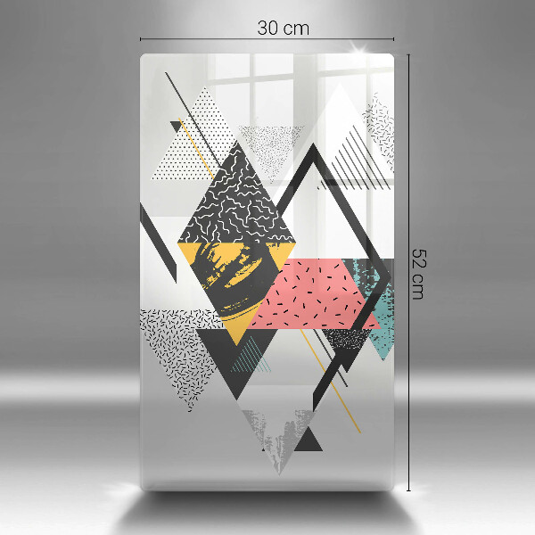 Protège plaque de cuisson Triangles abstraits