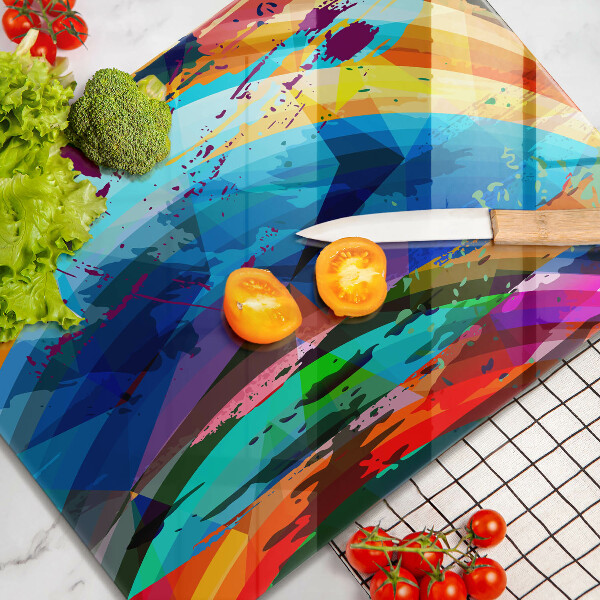 Protège plaque de cuisson Taches de peinture colorées