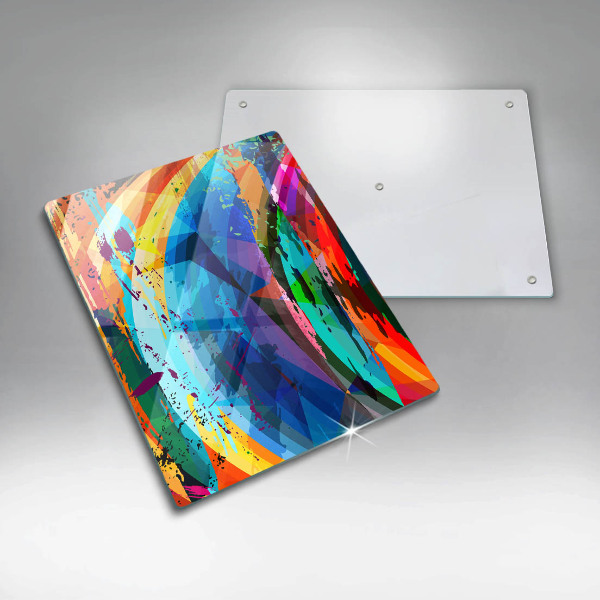 Protège plaque de cuisson Taches de peinture colorées