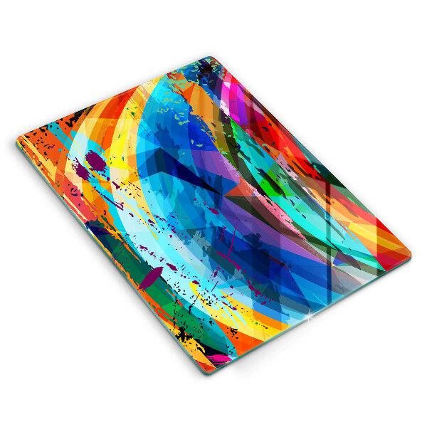 Protège plaque de cuisson Taches de peinture colorées