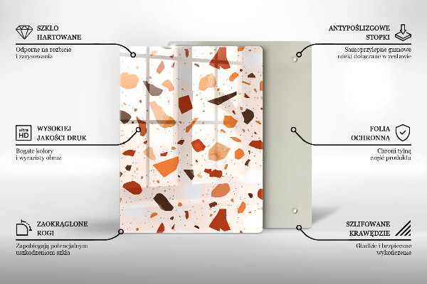 Protège plaque de cuisson Grès décoratif