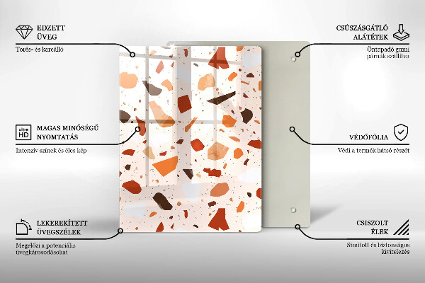 Protège plaque de cuisson Grès décoratif