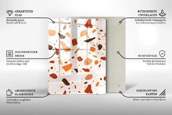 Protège plaque de cuisson Grès décoratif