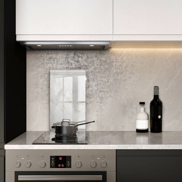 Protège plaque de cuisson Pierre de marbre élégante