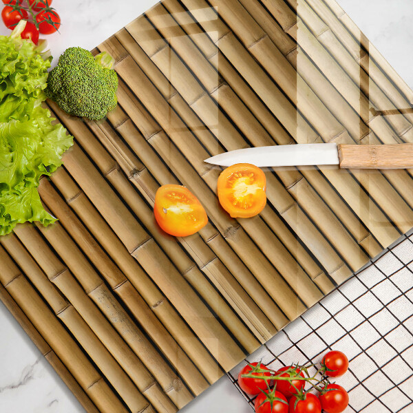 Protège plaque de cuisson Bambou bohème nature