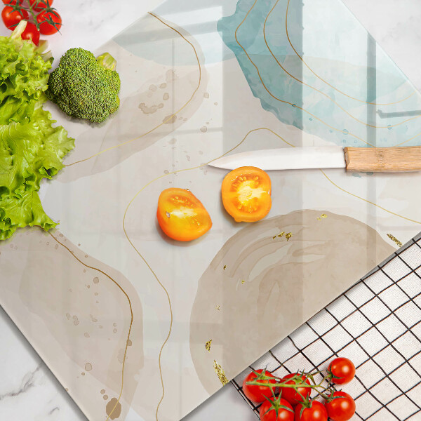 Protège plaque de cuisson Taches bohèmes et or