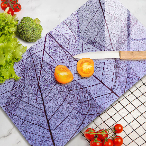 Protège plaque de cuisson Feuilles veinées