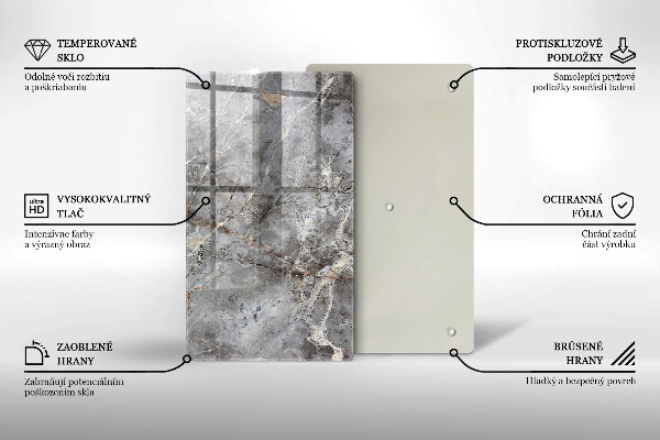 Protège plaque de cuisson Texture de pierre